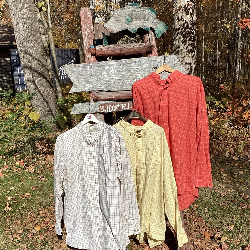 Summer Time Tails Bundle Of 3 L.L. Bean Mens Shirts 2XL-Tall ⚜️
